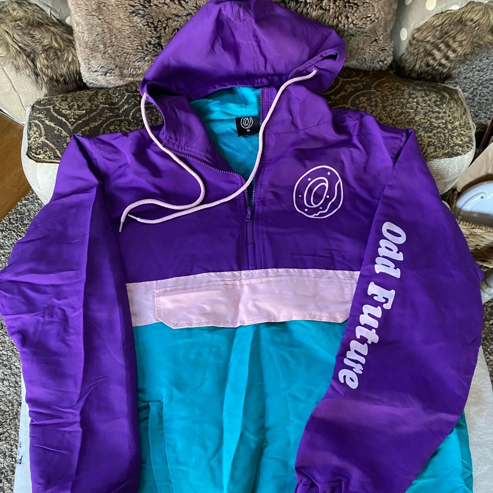 Odd Future OF anorak jacket w/ hood M medium UNIsex worn 1x perfect condition